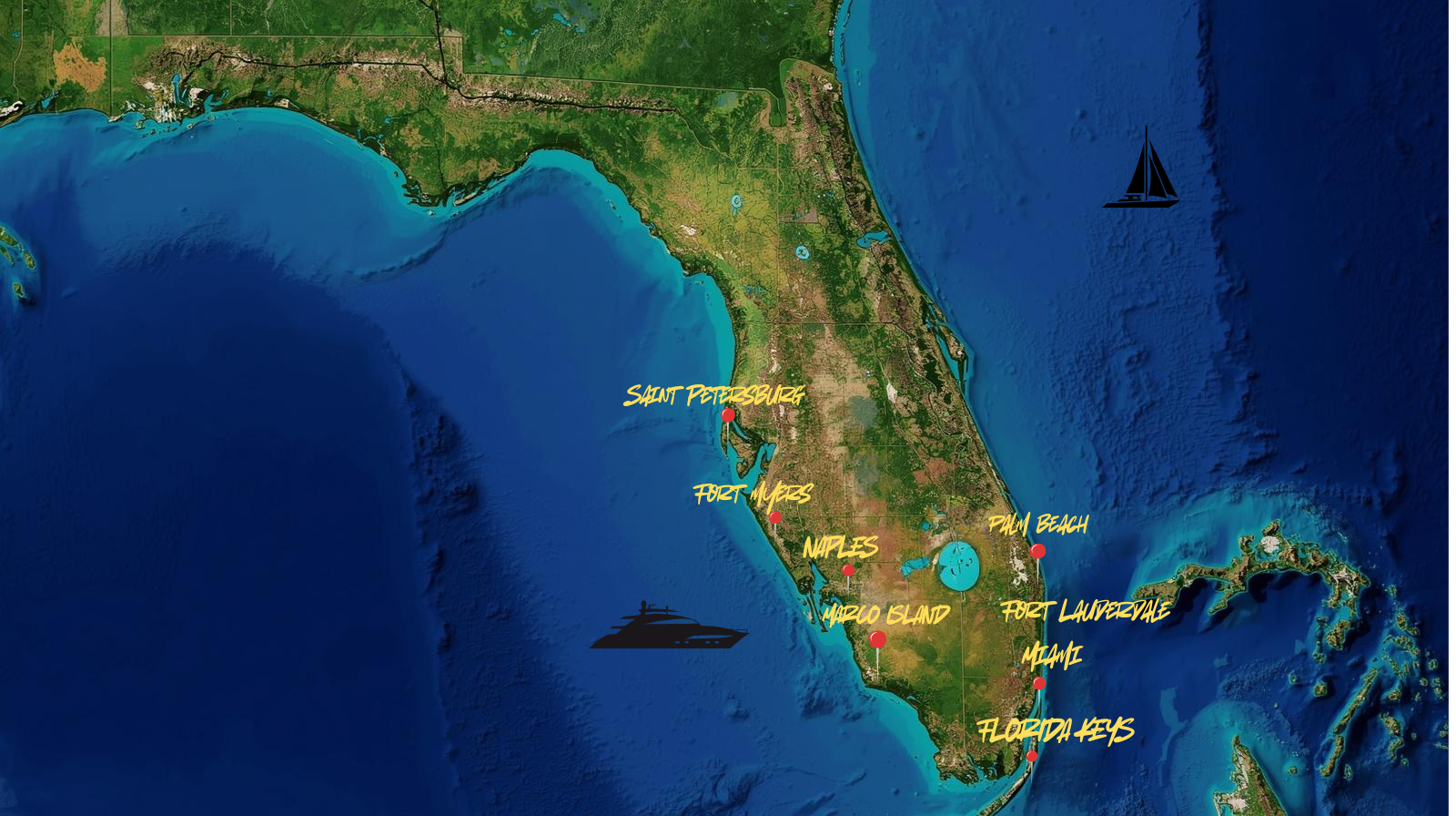 Maritime Shine Detailing Service Coverage Map Florida